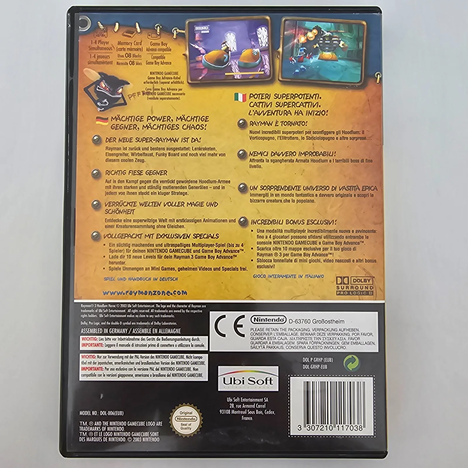 Rayman 3 Hoodlum Havoc Nintendo GameCube, Ansicht 2