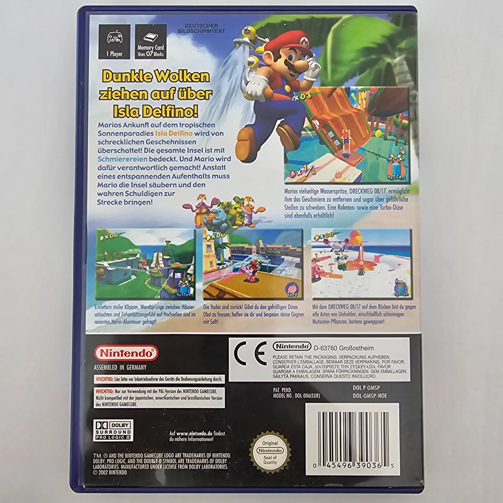 Super Mario Sunshine Nintendo GameCube, Ansicht 2