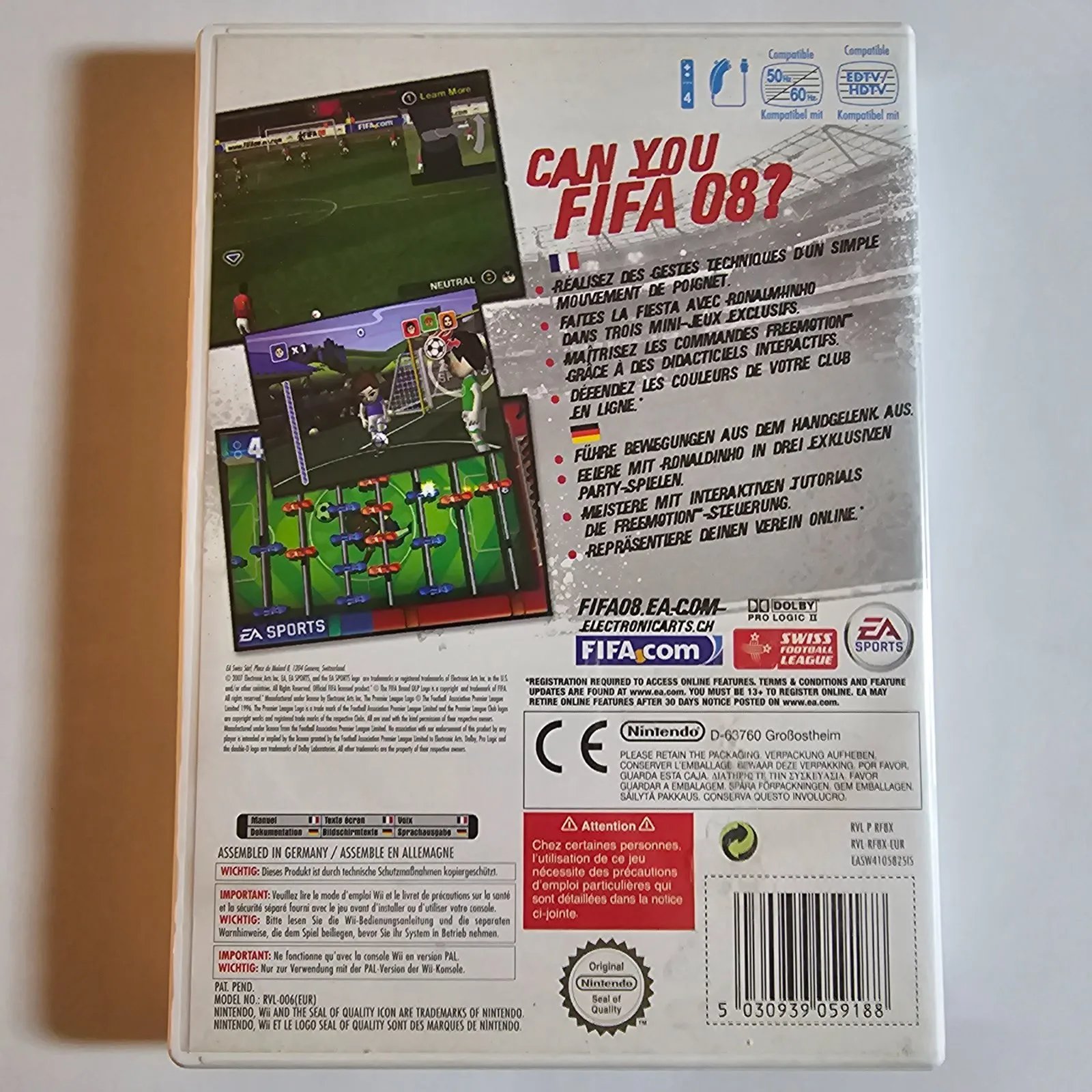 FIFA 08 Nintendo Wii, Ansicht 2