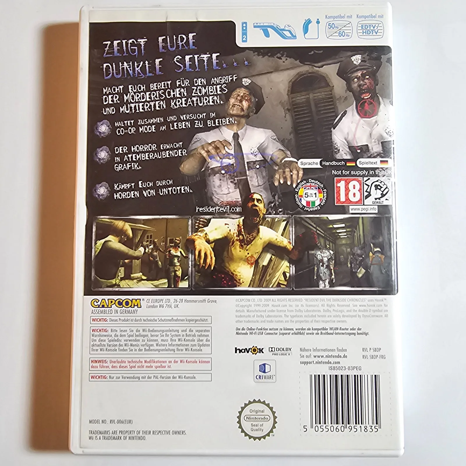 Resident Evil: The Darkside Chronicles Nintendo Wii, Ansicht 2