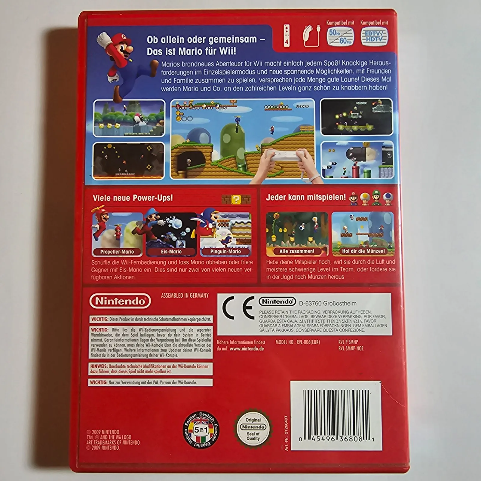 New Super Mario Bros. Wii Nintendo Wii, Ansicht 2