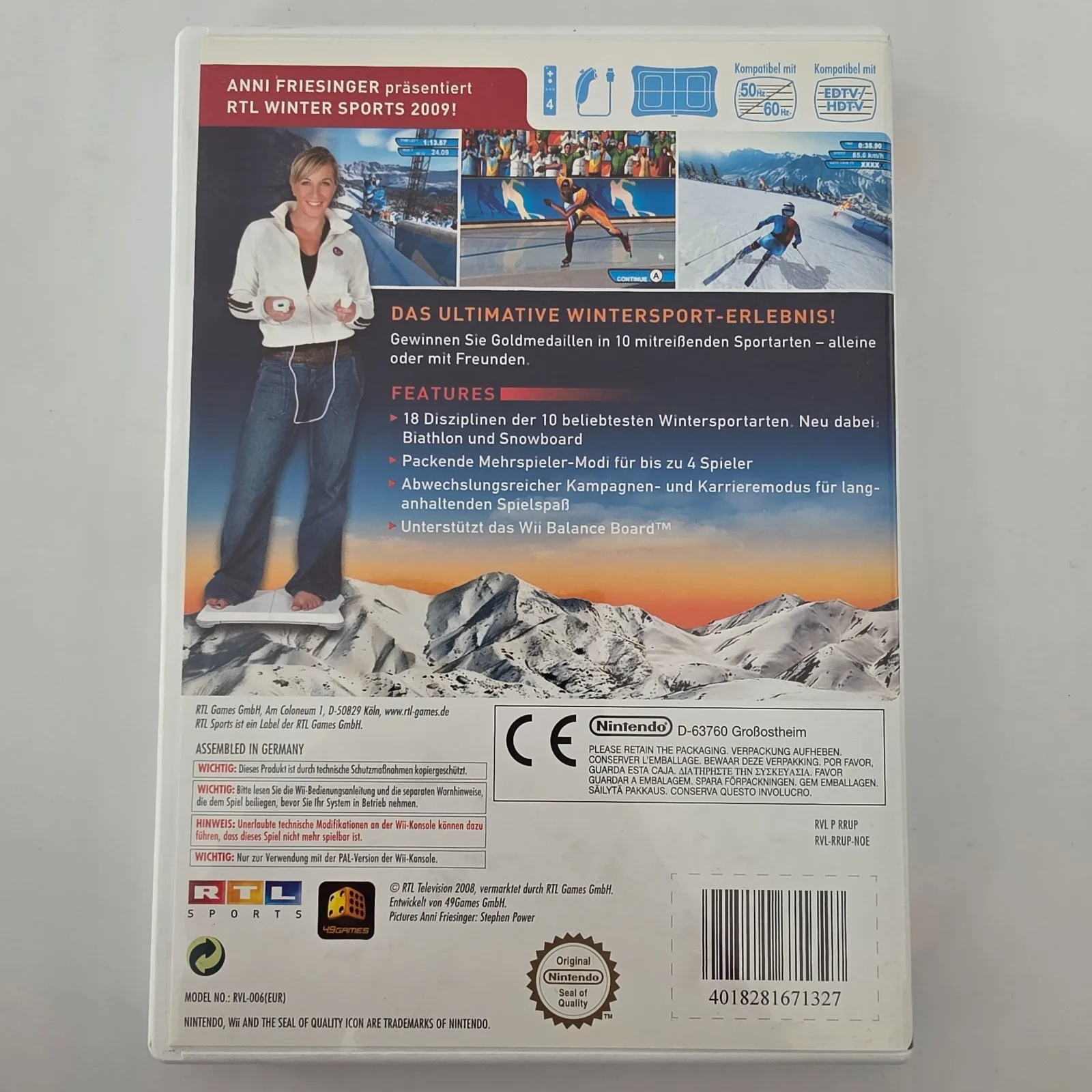 RTL Winter Sports 2009 Nintendo Wii, Ansicht 2