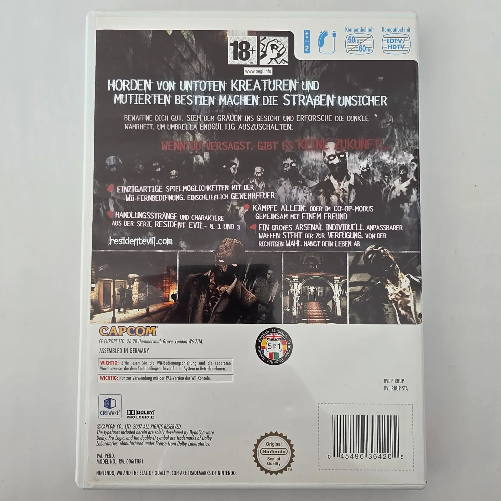 Resident Evil The Umbrella Chronicles Nintendo Wii, Ansicht 2