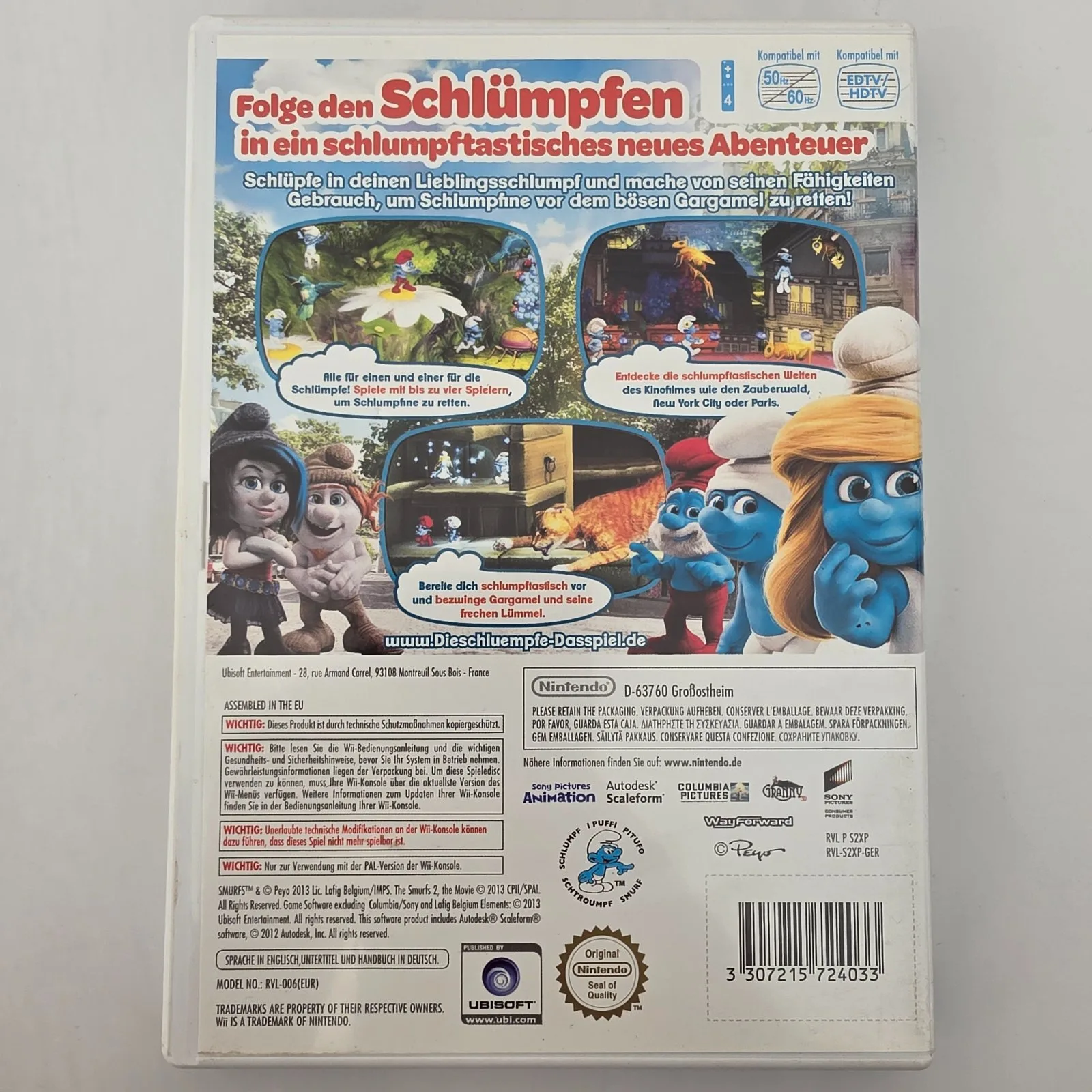 Die Schlümpfe 2 Nintendo Wii, Ansicht 2