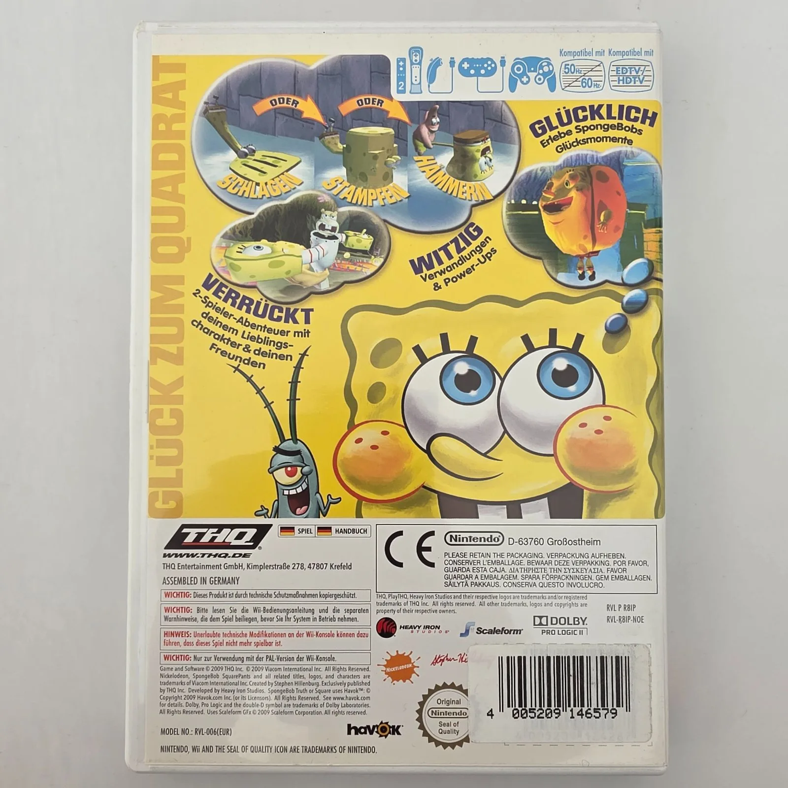 SpongeBob Schwammkopf: Der gelbe Rächer trifft den schwarzen Ritter Wii, Ansicht 2