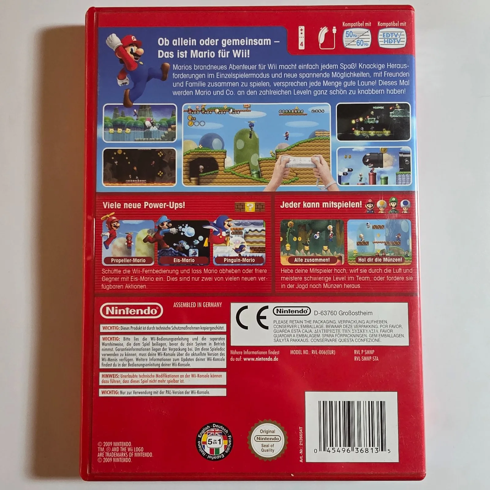 New Super Mario Bros. Wii Nintendo Wii, Ansicht 2