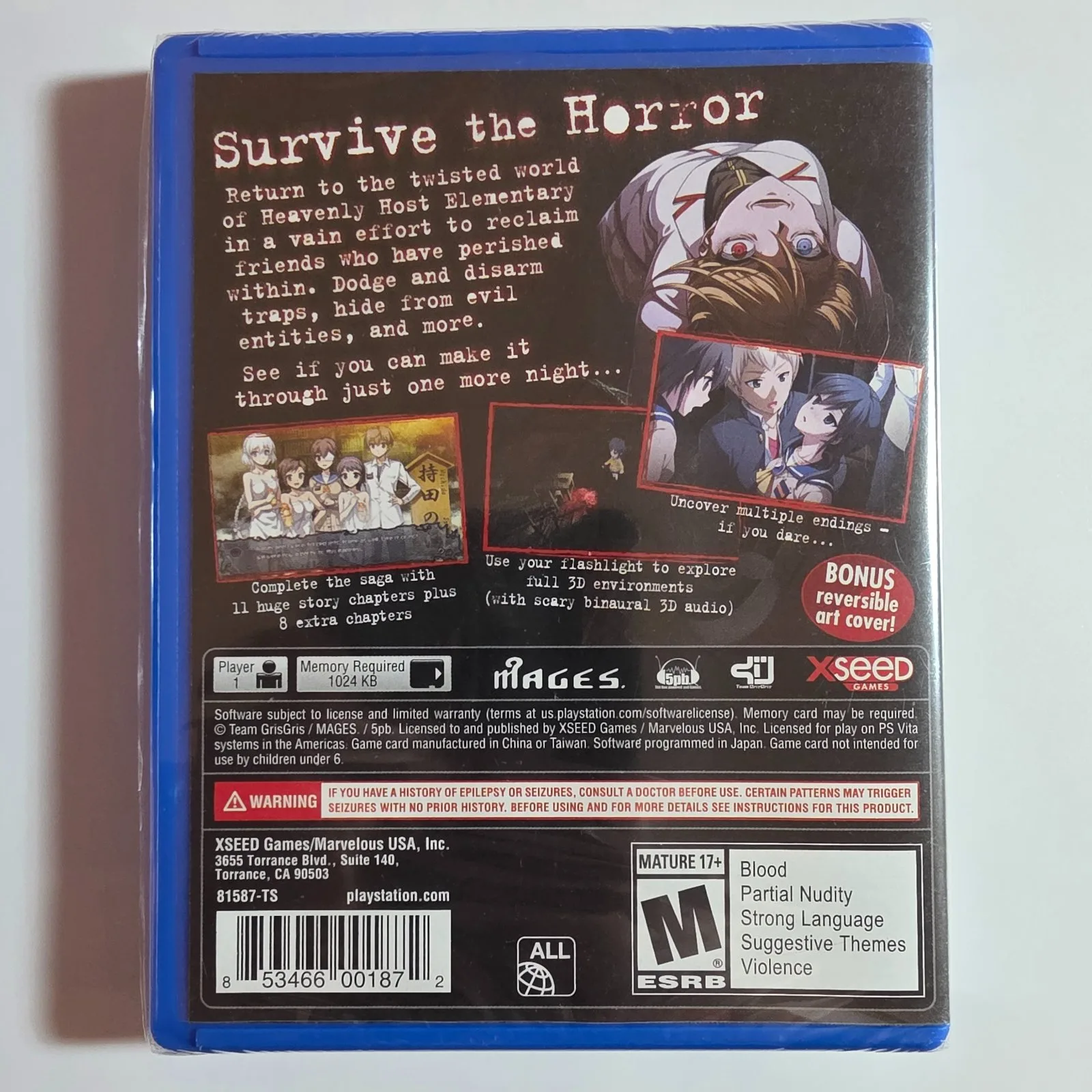 Corpse Party Blood Drive PlayStation Vita, Ansicht 2