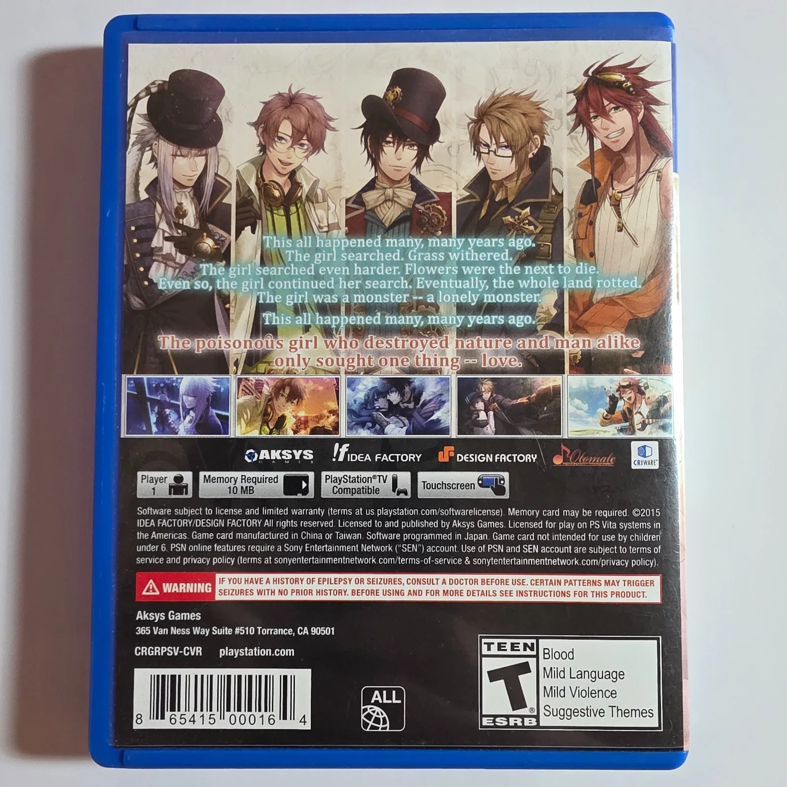 Code: Realize ~Guardian of Rebirth~ PlayStation Vita, Ansicht 2