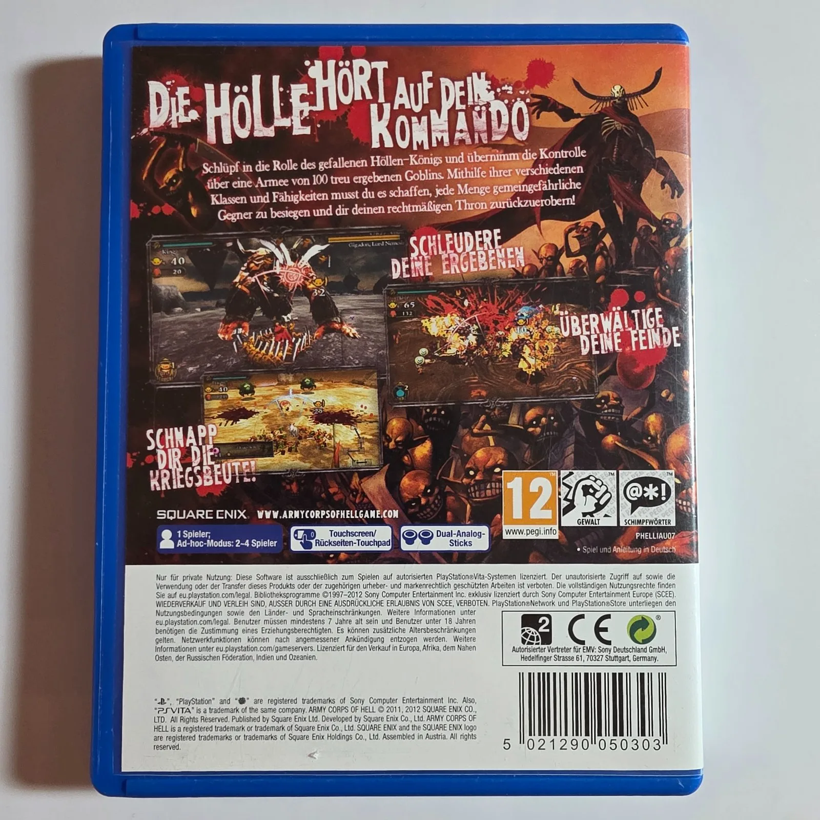 Army Corps of Hell PlayStation Vita, Ansicht 2