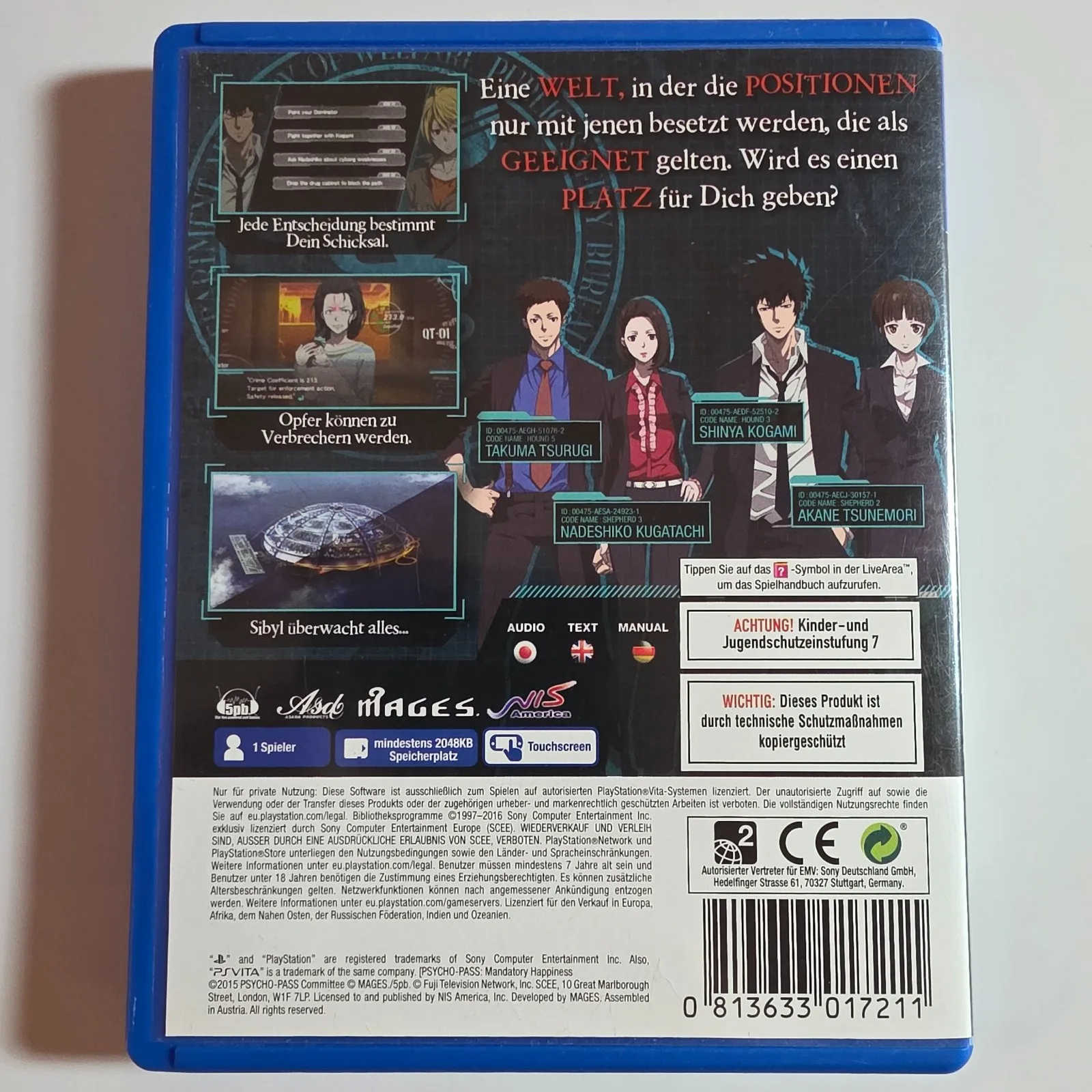 Psycho-Pass: Mandatory Happiness Sony PlayStation Vita, Ansicht 2