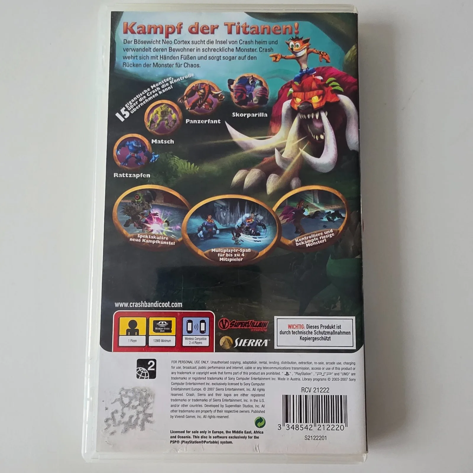 Crash of the Titans PSP, Ansicht 2