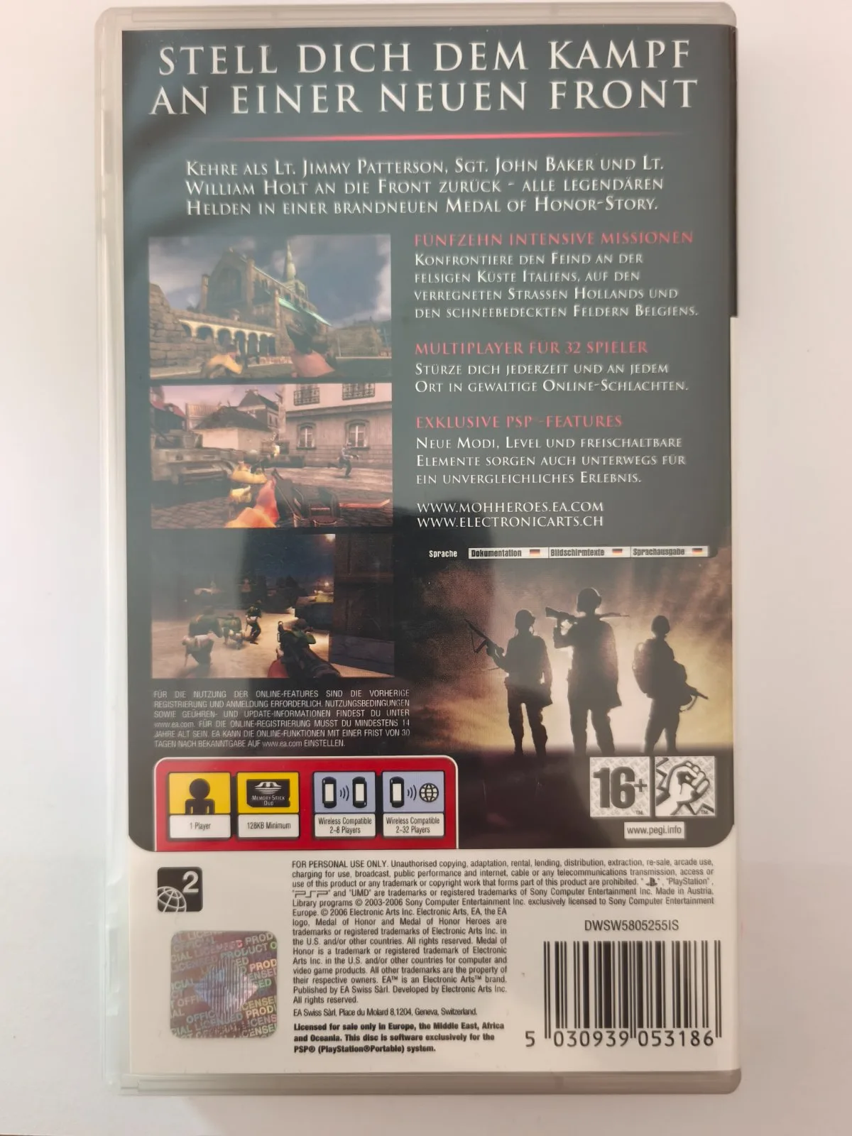 Medal of Honor Heroes PSP, Ansicht 2